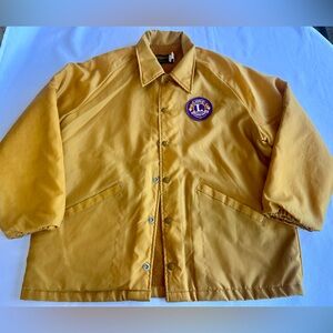 Vintage Lions International Swingster Gold Jacket with Patch Size Large